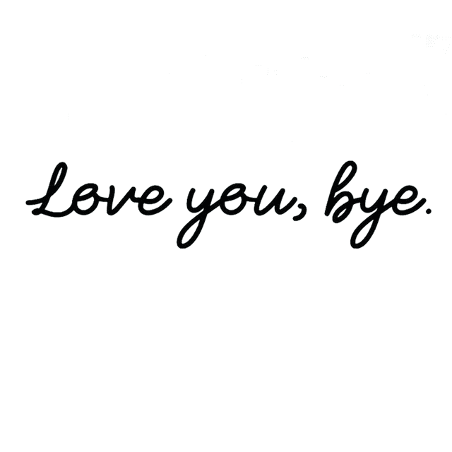 Cuadro Decorativo de Metal con Diseño love you bye Chico
