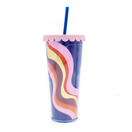 Packed Party "Wavy Baby" Blue 22oz Fall Plastic Tumbler