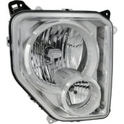 New Passenger Side Headlight for Jeep Liberty 2008-2012 Clear Lens Chrome