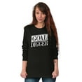 thumbnail image 4 of Goal Digger Overachiever Funny Plus Size Long Sleeve Graphic Tee Shirt Brisco Brands 2X, 4 of 5