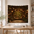 thumbnail image 5 of Library Like Interior with Built Into Massive Gnarled, Mystical Fantasy for Space Lovers, Galaxy Room Decor, Mother'S Day Gift, Tapestry Wall Hanging for Bedroom and Dorm, 5 of 7