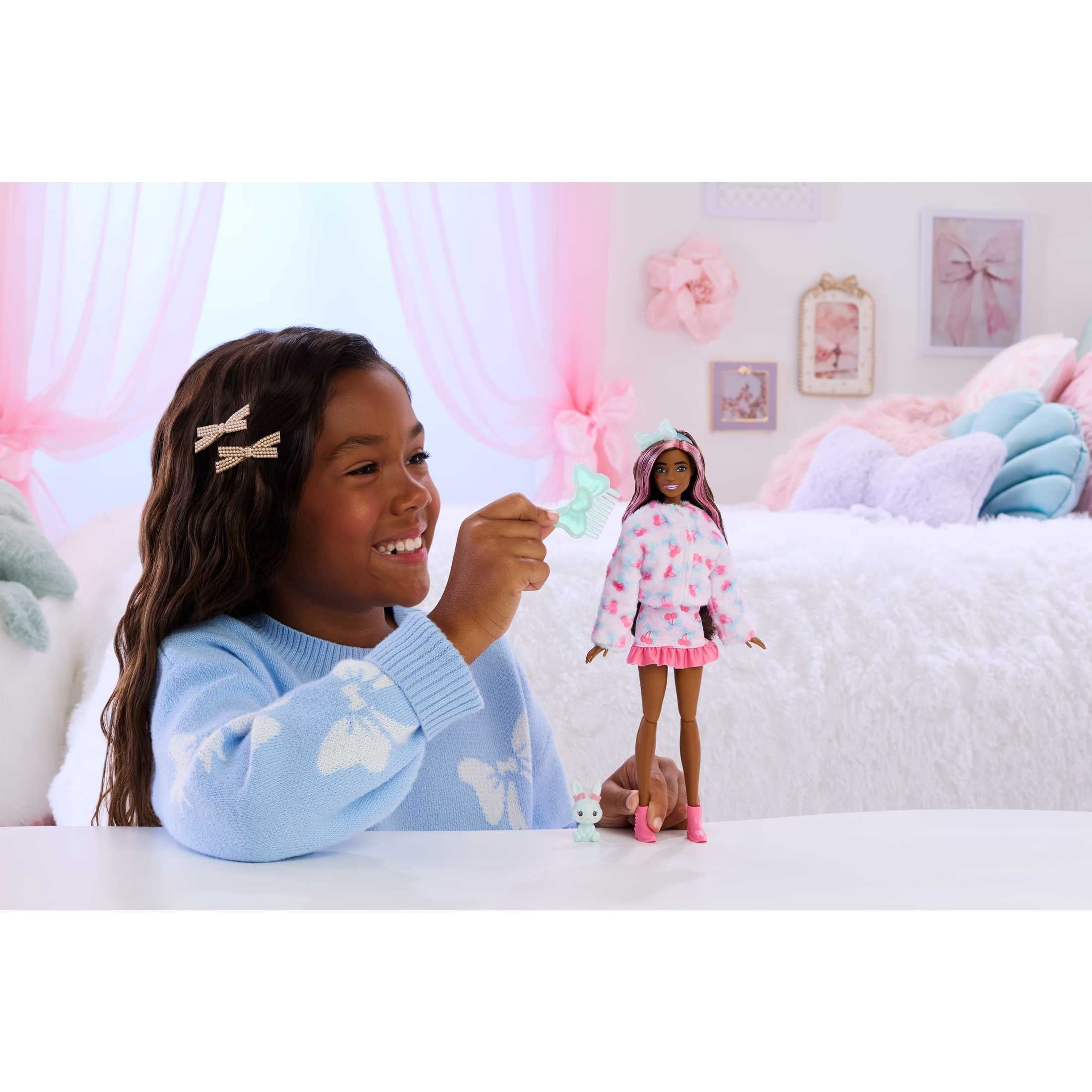 Barbie, Cutie Reveal Doll & Accessories, Bunny, 10 Surprises