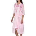 thumbnail image 4 of EZI Women's Satin Silk 2 Piece Nightgown Set, 4 of 7
