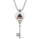thumbnail image 1 of Feliz Halloween Horror Castle Colgante Collar Vintage Llavero Plata Joyas Unbranded  M, 1 of 3