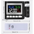 thumbnail image 3 of Atomic Radio Controlled Projection Alarm Clock w/Date, Temperature, Week, Alarm Status, Backlight -mains powered/battery operated_Special Gift, 3 of 3