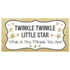 Gold Twinkle Twinkle Little Star Baby Shower Banner