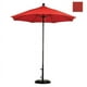 California Umbrella EFFO758-SA17 7,5 ft. Marché Complet en Fibre de Verre Poulie Parapluie Ouvert Noir-Pacifica-Tuscan – image 1 sur 1