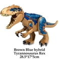 thumbnail image 1 of Jurassic Dinosaur Building Blocks Set: T-Rex, Raptor, Triceratops & Indominus Rex figurer, 1 of 5