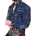 thumbnail image 3 of Nueva camisa casual de manga larga de lujo para hombre combinada con camisa de primavera y otoño con impresión 3D, camisa de moda para hombre de calle, 3 of 5