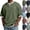 #03 Army Green, variant on Mens Casual Waffle Knit Shirts Quarter Zip Short Sleeve Tops Contrast Trim Loose Fit Light Outdoor Daily Tees,XXL,#03 Gray