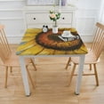 thumbnail image 3 of nygtbtfer Watercolor Sunflower Spring Table Cloth  Round Tablecloth Washable Table Cover for Kitchen Outdoor Valentines Day Decor, 3 of 7