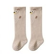 thumbnail image 1 of Medias de seda para bebé, calcetines hasta la rodilla antideslizantes de algodón de clase A para otoño, calcetines por encima de la rodilla para recién nacidos, niños y niñas, 1 of 5