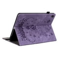 thumbnail image 3 of SaniMore Case for Lenovo Tab M10 Plus 3rd Gen 10.6 inch 2022 TB-125F/128F, Anti-slip Grooves Kickstand [Pencil Holder Card Slots] Embossed Rose PU Leather Shockproof Wallet Shell, Purple, 3 of 8
