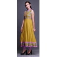 thumbnail image 3 of Bimba Robe Anarkali à Motif de Verge d'Or Florale pour Femmes, Kurti Imprimée Ethnique Indienne, Longue Kurta, Robe de Soirée, XX-Grand, 3 of 6