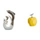 thumbnail image 1 of Escultura moderna y abstracta de un delfín de cerámica y frutas de para oficina, sala de estar, mesa de centro, soporte de TV, chimenea o de, 1 of 8