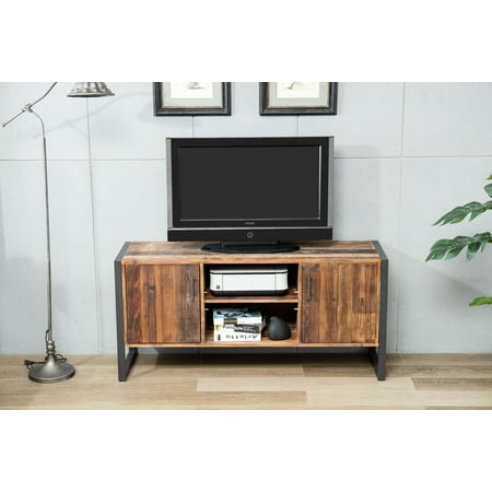 Ruffalo 60 Reclaimed Wood And Metal Tv Stand Ruffalo 60 Reclaimed Wood And Metal Tv Stand
