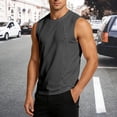 thumbnail image 5 of SRZYMJ Mens Crew Neck Tank Top Undershirt Sleeveless Casual Summer Beach Tee, 5 of 6