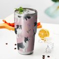 thumbnail image 3 of 30oz Border Collie Dogs with Pioneer Flower Tumblers Stainless Steel Tumbler with Lid and Straw,Vacuum Insulated Double Wall Travel Tumbler Cups Mug with Cleaning Brush for Coffee,Tea, 3 of 7