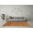thumbnail image 3 of Ahgly Company Indoor Round Oriental Brown Modern Area Rugs, 4' Round, 3 of 4