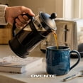thumbnail image 6 of OVENTE French Press Coffee Maker 34 Ounce with Heat Resistant Borosilicate Glass & Stainless Steel 4-Level Filtration System, Portable Cold Brew Coffee Maker for Travel, Camping or Gift, Black FPT34B, 6 of 8