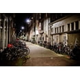 thumbnail image 2 of Berzel, Erin 24x17 White Modern Wood Framed Museum Art Print Titled - Amsterdam Bikes at Night II, 2 of 4