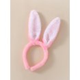 thumbnail image 4 of Honganda Baby 2Pcs Easter Outfits, Short Sleeve Letter Romper with Bunny Ears Headband Set, 4 of 9