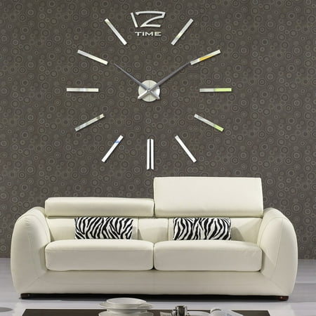 TABLZONE Frameless Wall Clock Modern Design Silent Non-Ticking Easy Installation for Home Office