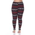 thumbnail image 1 of Plus Leggings Imprimés, Noir & Rouge - Taille Unique, 1 of 1