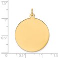 thumbnail image 2 of Pendentif Breloque Disque Circulaire Gravable en Or Jaune 14k Calibre 0,035 Rond Uni, 2 of 6