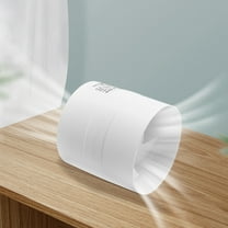 ToppiJoy 12V Inline Duct Fan Exhaust Blower for Indoor Waterproof Air Ventilation Booster Air Cooling Vent Fan for Kitchen Bathroom Garage White (110mm)