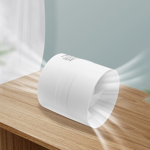 ToppiJoy 12V Inline Duct Fan Exhaust Blower for Indoor Waterproof Air Ventilation Booster Air Cooling Vent Fan for Kitchen Bathroom Garage White (110mm)