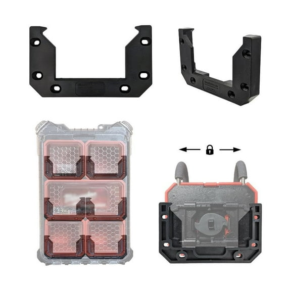 Stealthmounts Abs Plastic V2 Mounting Cleat For Locking Packout Hook, 6 Pieces