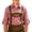 Red, variant on Boys Oktoberfest Plaid Bavarian Traditional Lederhosen Button Down Top Casual Blouse Shirt for Kids Blue 100