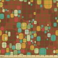 thumbnail image 2 of Ambesonne Vintage Fabric by the Yard Upholstery, Colorful Abstract Motif, 1 Yard, Multicolor, 2 of 5