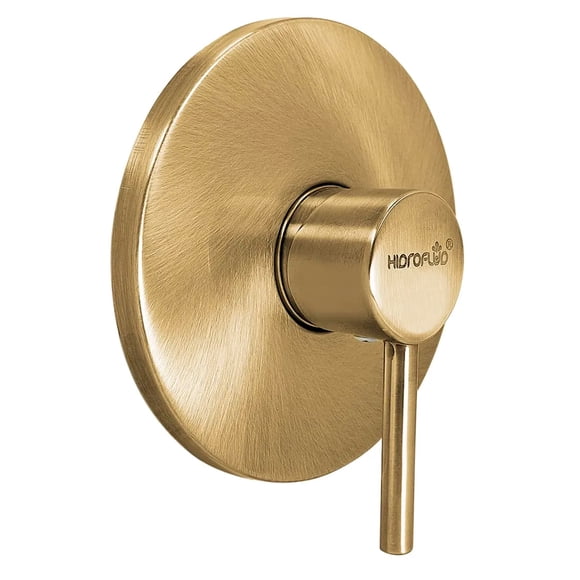 Monomando Regadera Baño Color Bronce 14cm Diametro Hi122br