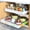 White, variant on PETGLE 2 Pack Pull Out Cabinet Organizer,21" Deep Slide Out Drawer Organizers,No Drill Pull Out Drawers Adhesive with Nano Compatible Framed Cabinets Shelves for Kitchen Pantry Adjustable Width