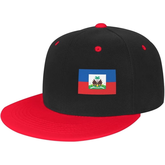Haiti Haitian Flag Trucker Hat Baseball Cap Men Running Hat Women Sun Hat Dad Hat Adjustable Ponytail Hat White
