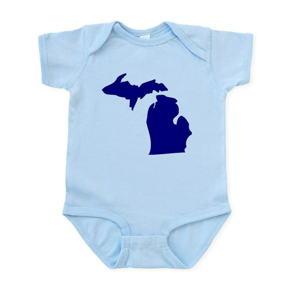 CafePress - Michigan Infant Bodysuit - Baby Light Bodysuit, Size Newborn - 24 Months