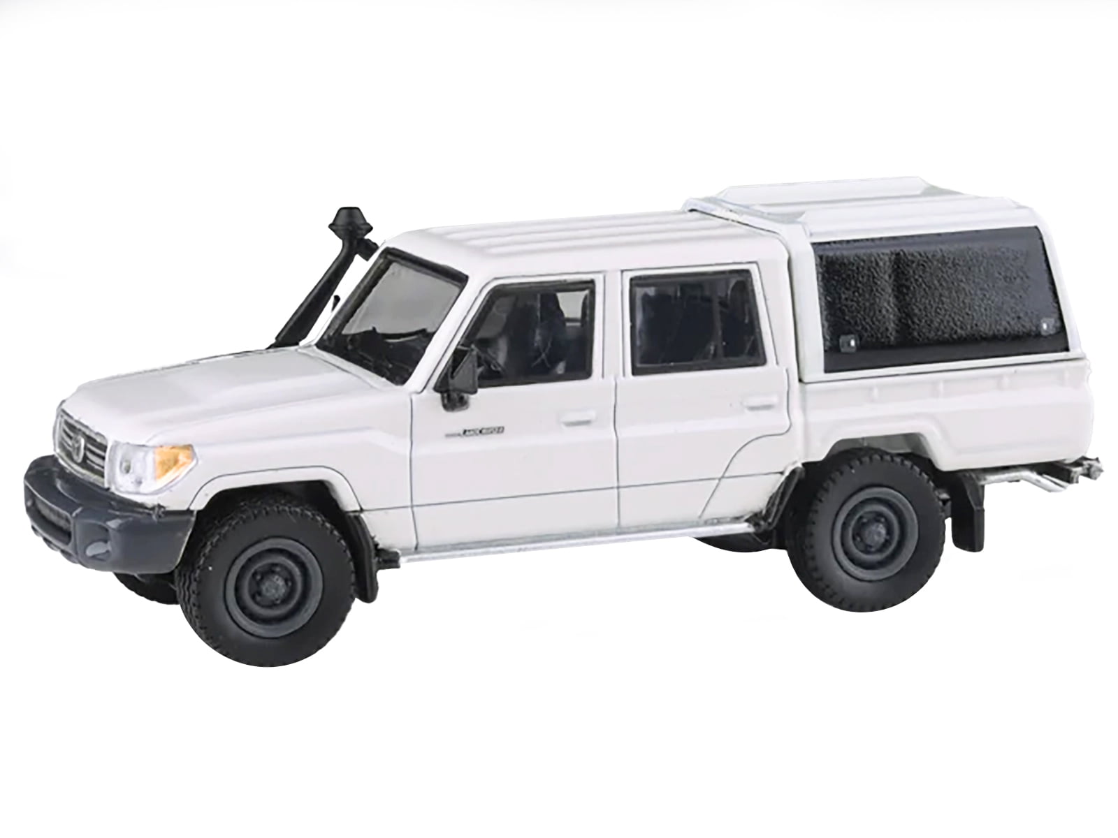 2012 Toyota Land Cruiser LC 79 French Vanilla White with Canopy 1/64 Diecast Model Car by Paragon