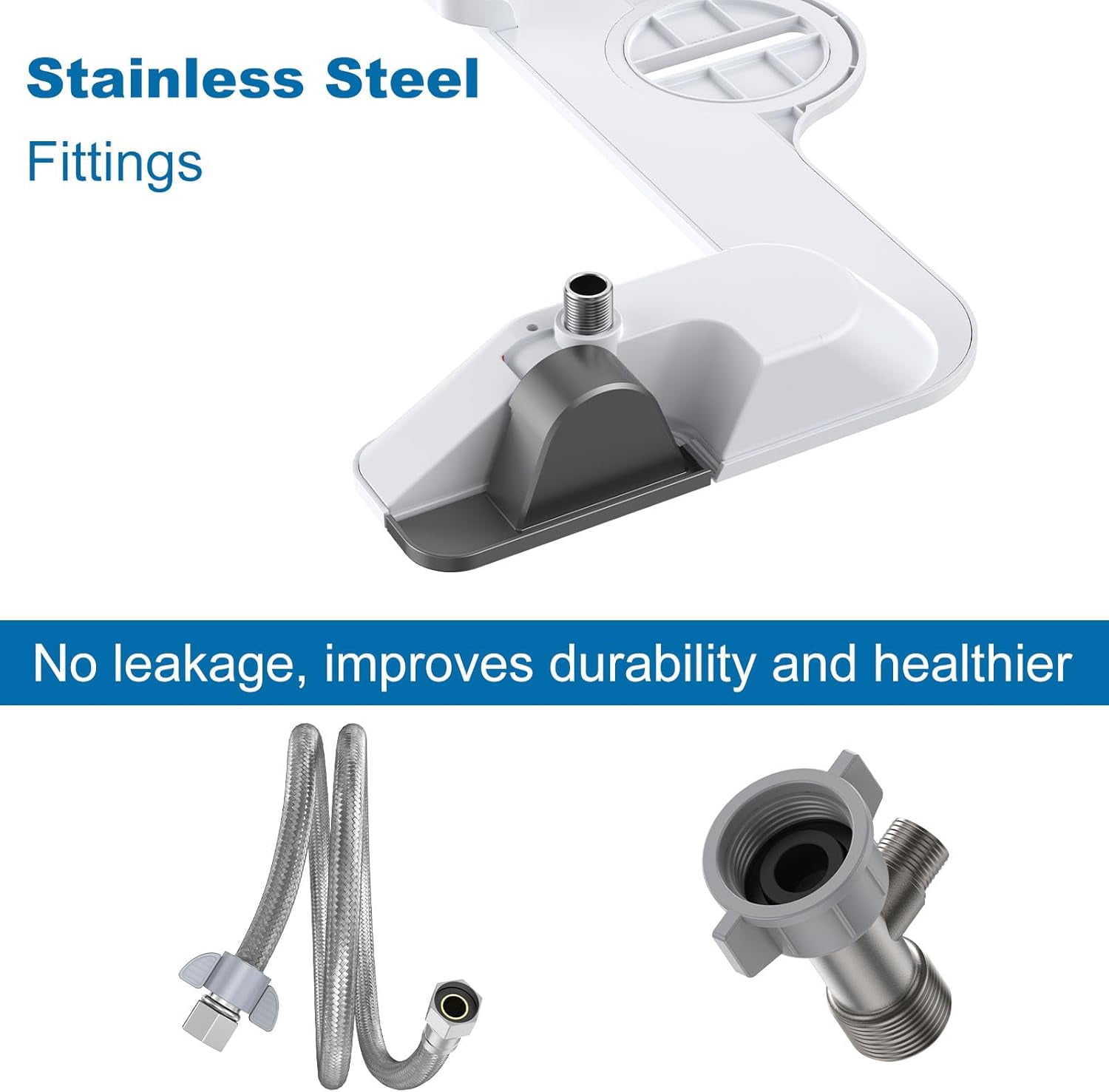 ChaoLink Bidet Attachments, Self Cleaning Dual Nozzle with Frontal/Rear Wash