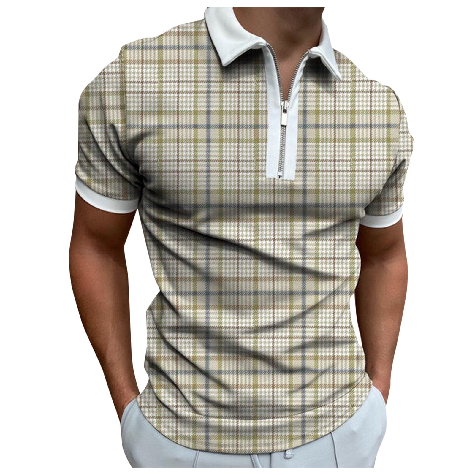 Mens Fashion Short Sleeve Polo Shirts 