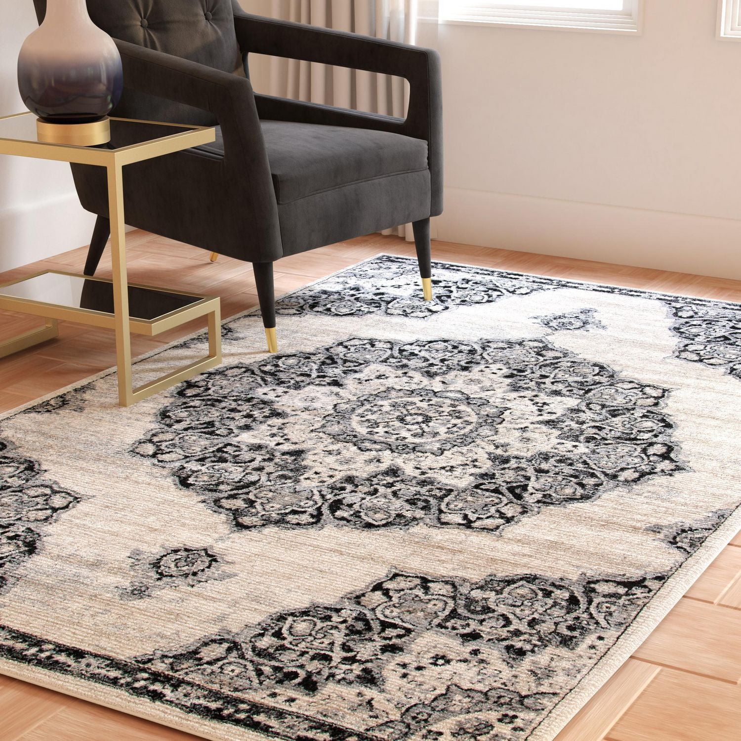SAFAVIEH Brentwood Dimitri Floral Bordered Area Rug