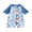 Blue, variant on Bagilaanoe Toddler Baby Girl Boy One-Piece Swimsuit Print Short Sleeve Zipper Rashguard Swimwear 6M 12M 2T 3T 4T 5T Kids Bathing Suit Beachwear