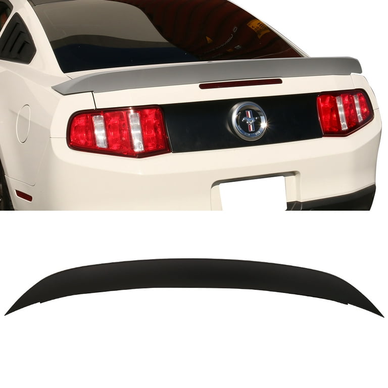Ikon Motorsports Compatible with 10-14 Ford Mustang Cobra GT500 Style  Unpainted Rear Trunk Spoiler Wing Duck Tail -ABS 2010 2011 2012 2013 2014