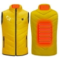 thumbnail image 2 of RXIRUCGD USB Intelligent Constant Temperature Heated Windproof Plus Size Coat For Children Winter 2 Heated Jacket Coat( Yellow, Size:12 Years ), 2 of 9