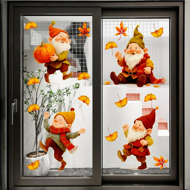 Pegatinas Navideñas para Dormitorio Infantil | Murales Infantiles con Barba | Decoración Navideña Autoadhesiva | Arte Mural para Guardería y Guardería | Fácil de Despegar y Pegar