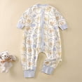 thumbnail image 2 of CAUYDY 3 6 9 12 18 24 Months Newborn Girl Coming Home Outfits Baby Sleepers Preemie Clothing Long Sleeve Bodysuit Fall Winter Infant Girls Pajamas Romper Sizes 18-24 Months,Light Blue, 2 of 5