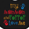thumbnail image 4 of Inktastic Mommom and Poppop Love Me Boys or Girls Baby Bib, 4 of 4