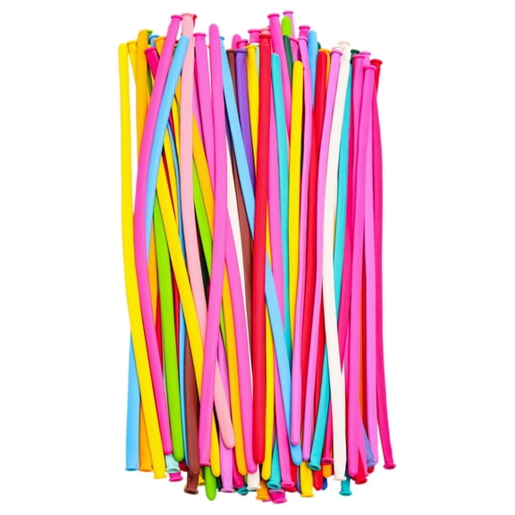 unbranded 100pcs Long Balloons For Wedding And Birthday Party Decorations Cartoon Balloon Twisting Kit Colorful Balloon Sculptures For Kids' Activities