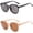 Black/Brown 2 packs, variant on Ginsiom Trendy Square Sunglasses for Women Retro Fashion Womens Sun Glasses